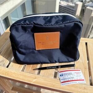 HAWAII Ritz-Carlton Navy Blu Toiletry Bag Designer Travel Pouch WAIKIKI NEW GIFT